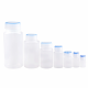 Round bottom reagent bottle, two-color cap (transparent + blue)